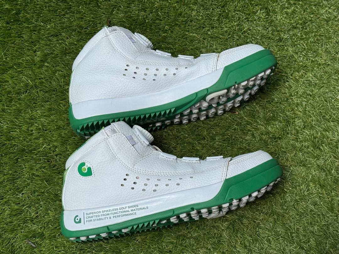 gravis golf ゴルフシューズ ホワイト/グリーン 23cm