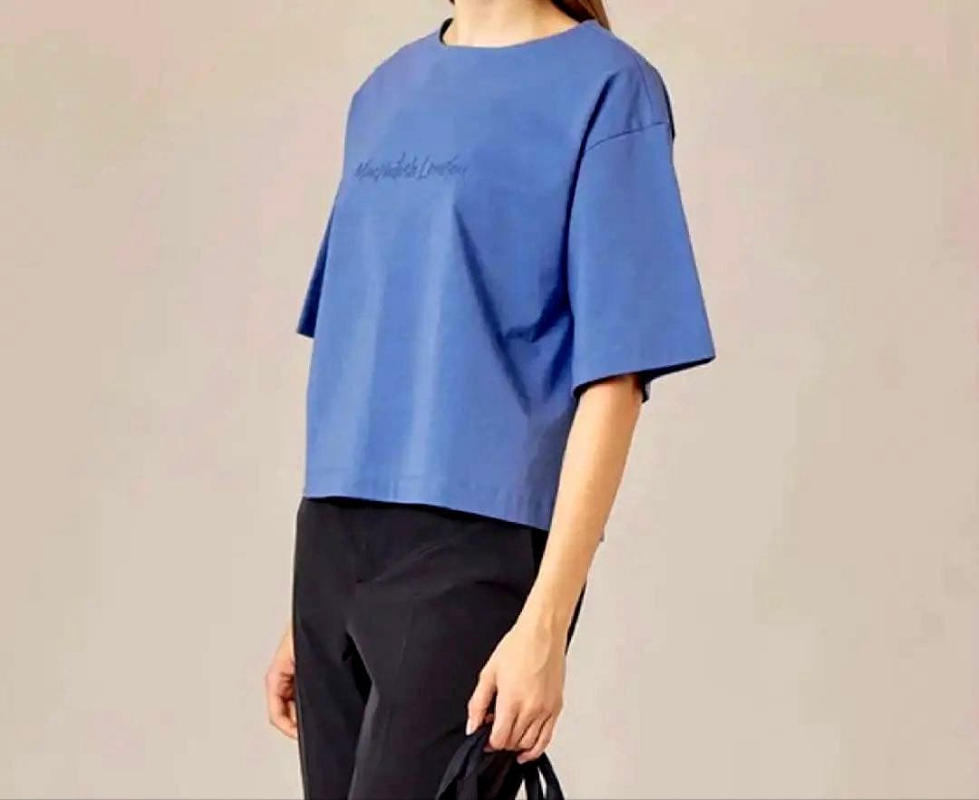 ★新品・未使用　マッキントッシュロンドン　ベア天竺レディース半袖Tシャツ　ブルー