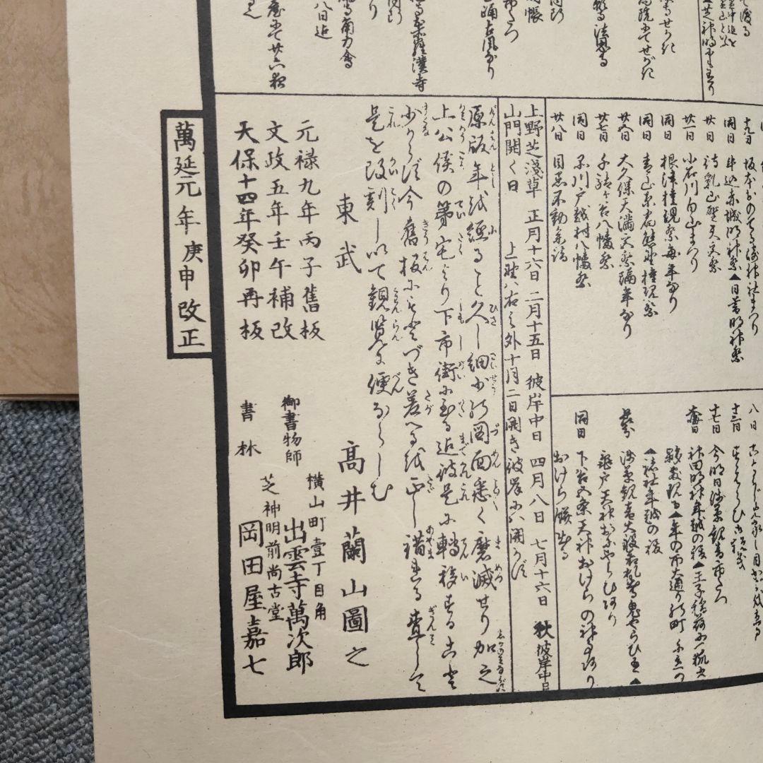 古地図　江戸時代　天保14年、文政5年、元禄9年ごろ