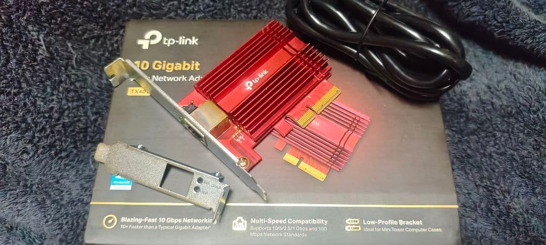 TP-Link 10 GBE PCIe ネットワークアダプタ TX401