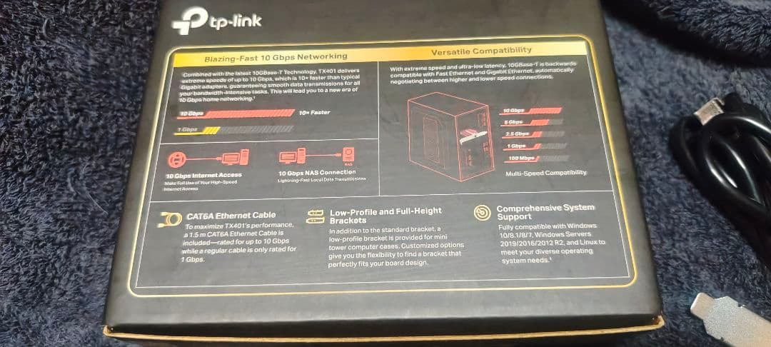 TP-Link 10 GBE PCIe ネットワークアダプタ TX401