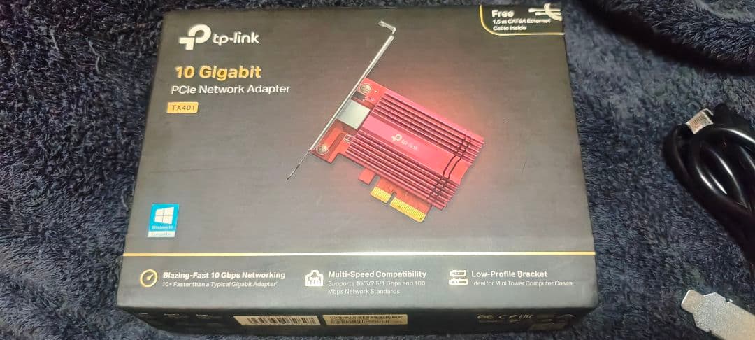 TP-Link 10 GBE PCIe ネットワークアダプタ TX401