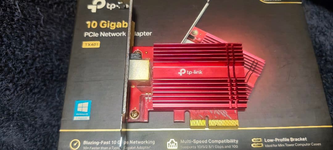 TP-Link 10 GBE PCIe ネットワークアダプタ TX401