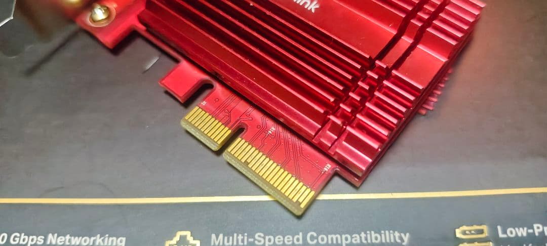 TP-Link 10 GBE PCIe ネットワークアダプタ TX401
