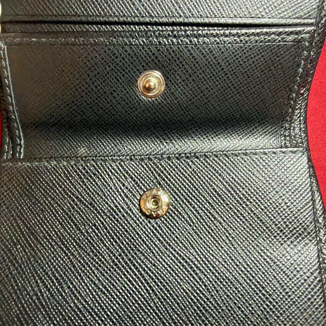 PRADA プラダ 財布 ブラック TESSUTO 二つ折り財布 ナイロン