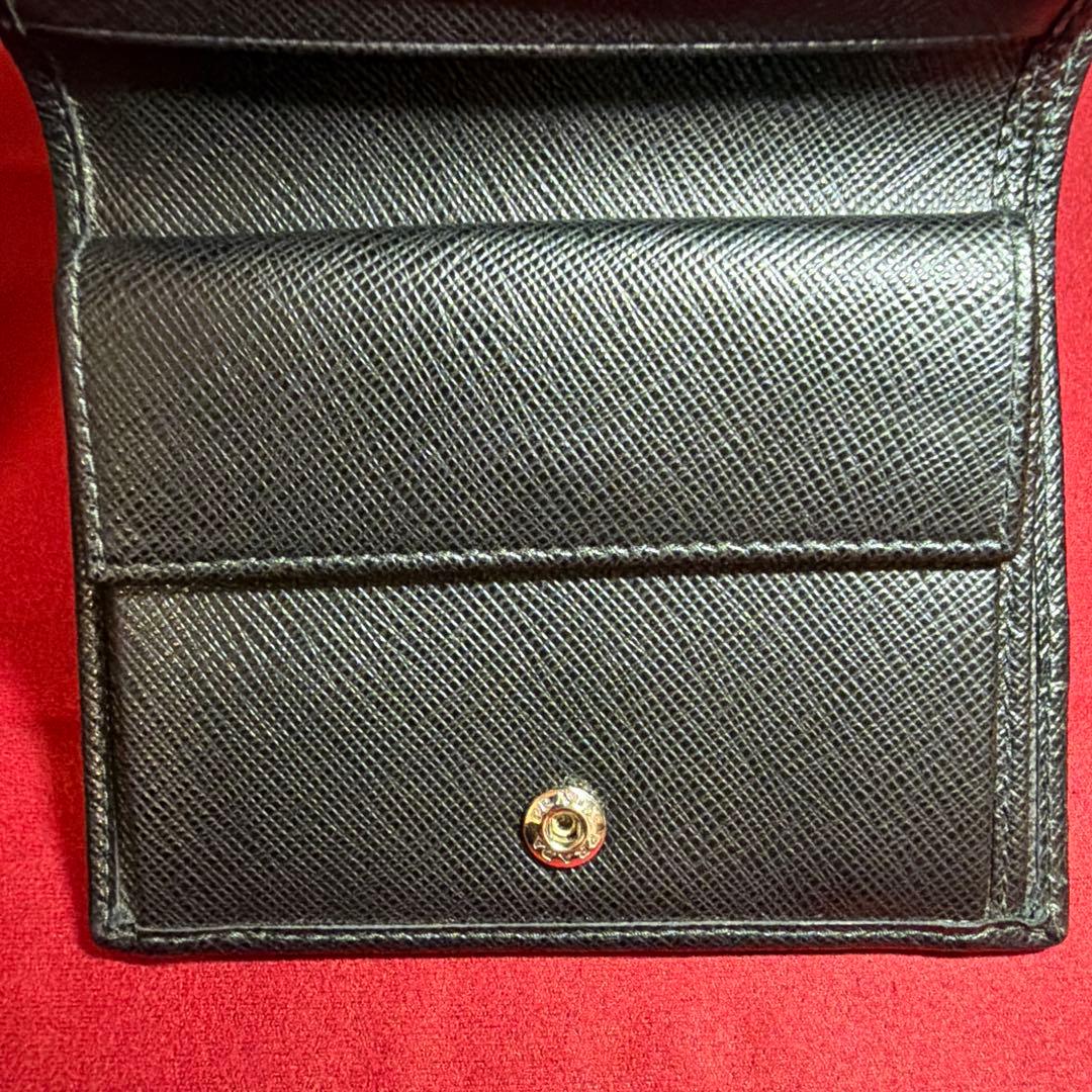 PRADA プラダ 財布 ブラック TESSUTO 二つ折り財布 ナイロン