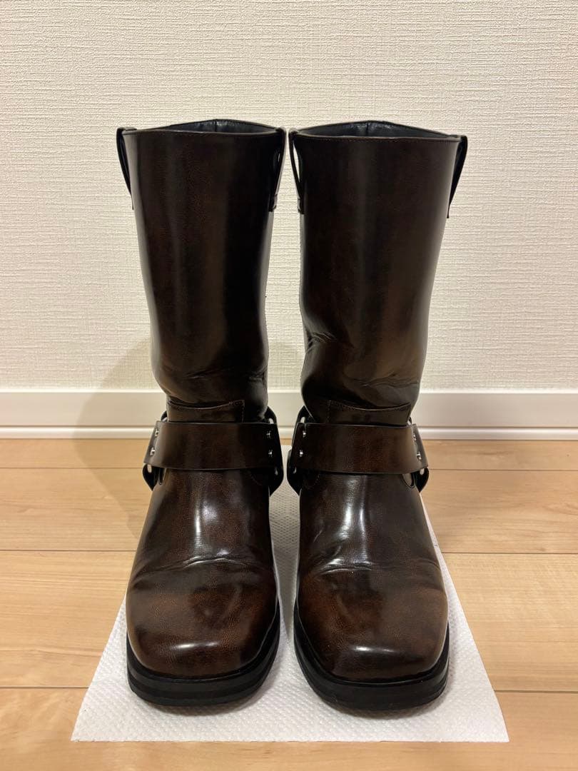 moussy Buckleブーツ　ブラウン　エンジニアブーツ　Mサイズ