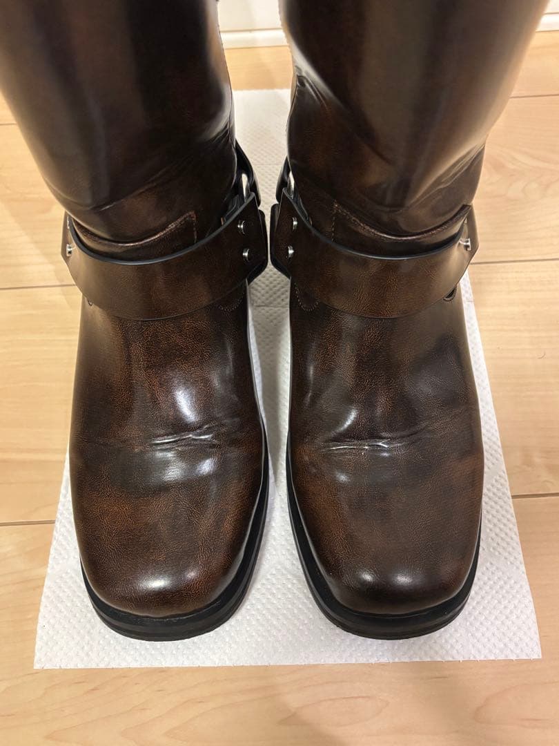 moussy Buckleブーツ　ブラウン　エンジニアブーツ　Mサイズ