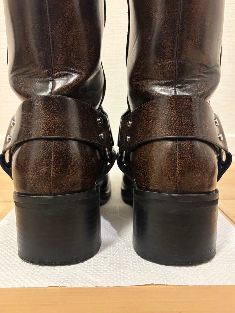 moussy Buckleブーツ　ブラウン　エンジニアブーツ　Mサイズ