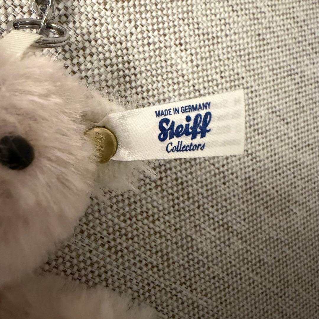 Steiff シュタイフ　キーリング・ミニテディベア　ライラック　新品