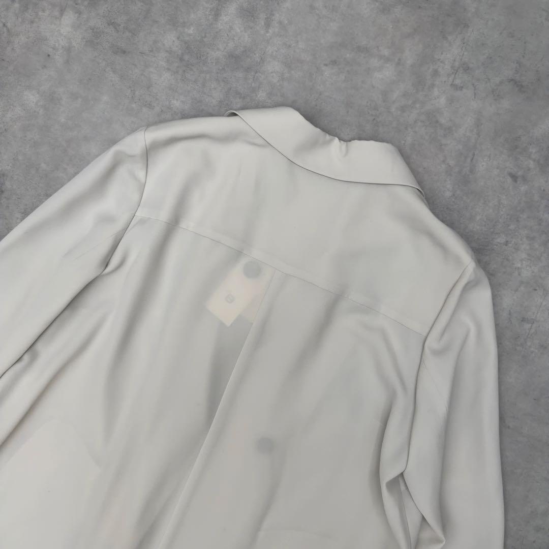 大きいサイズ 46 3L タグ付✨自由区 洗えるダブルブレスト スプリングコート