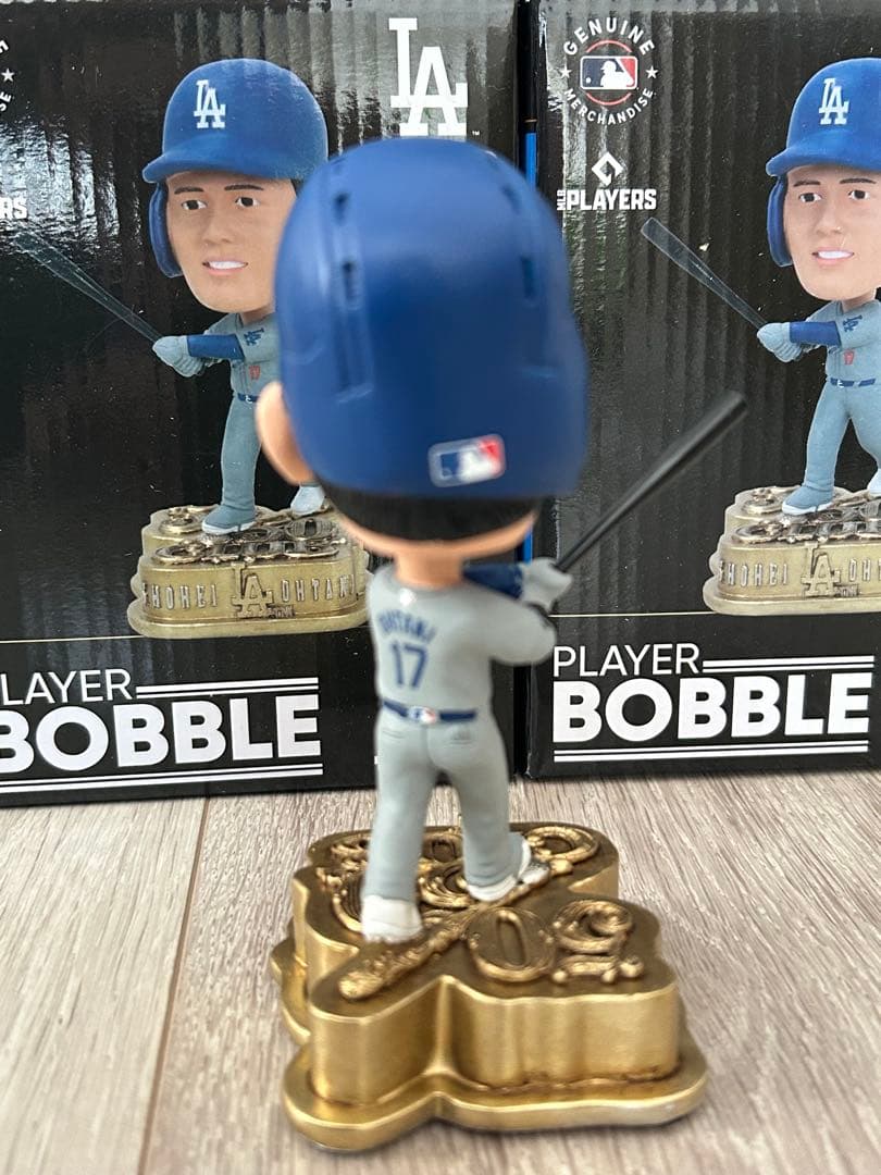 ヤ*ト様 50/50 shohei Ohtani 17 ミニボブルヘッド 高さ1