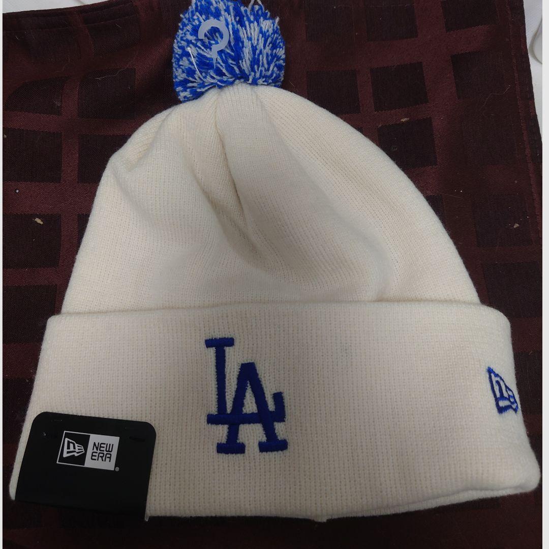 Pon-Pon Knit Cap NEW ERA ドジャース LADodgers