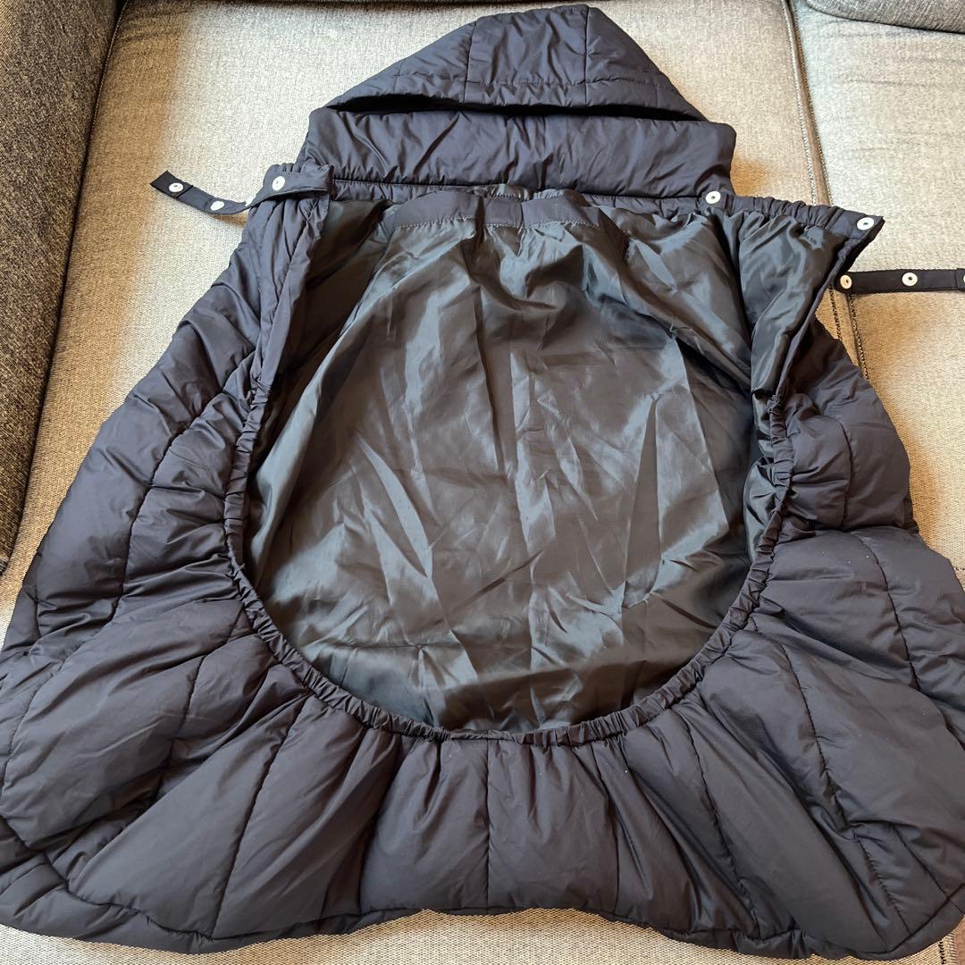 THE NORTH FACE フード付き　ベビーブランケット　BLACK