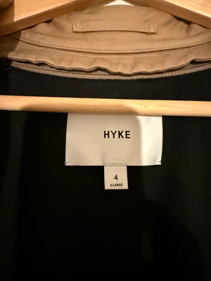 22年モデル HYKE ハイク トレンチコート ライナー付き４