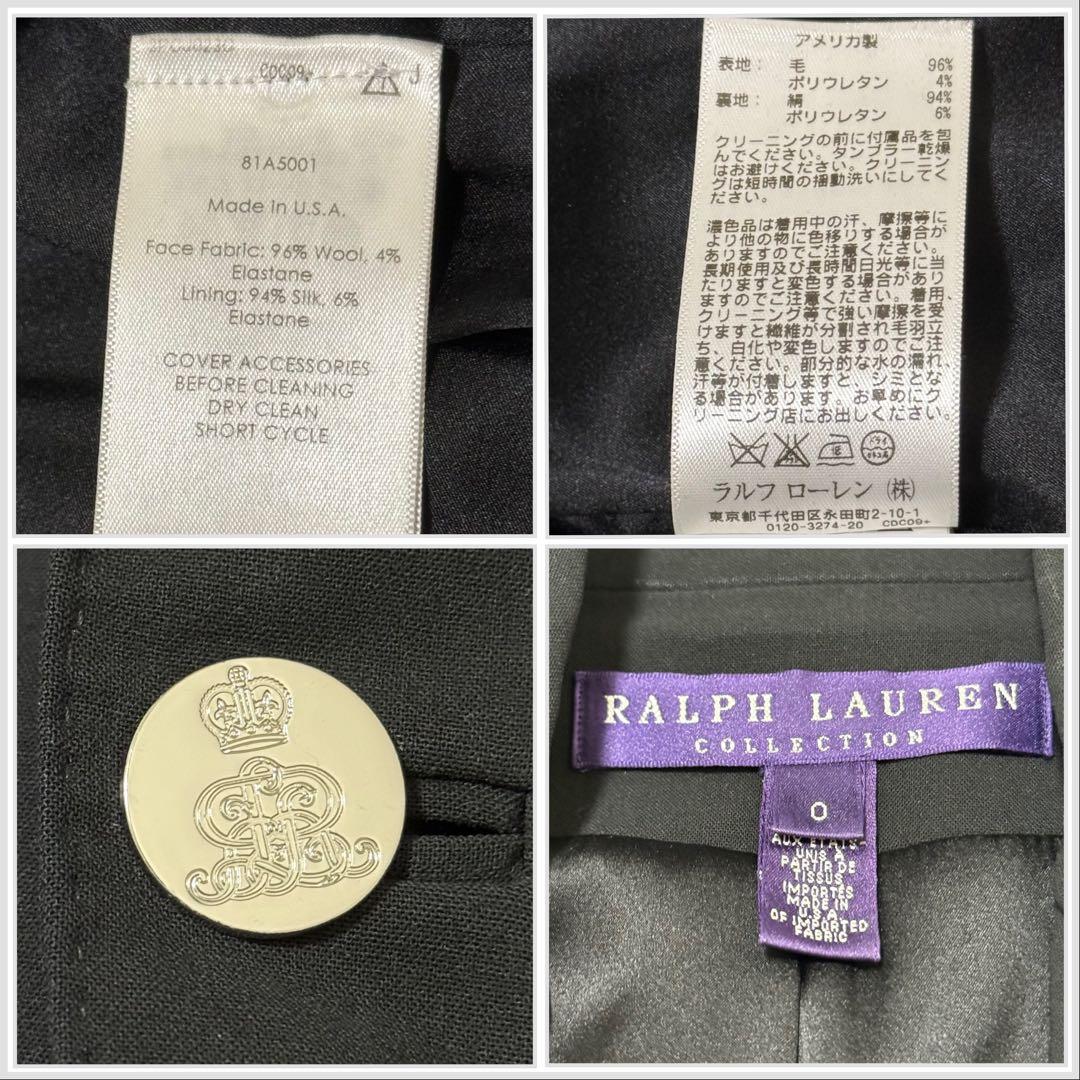 【ラルフローレンコレクション】シングルテーラードジャケット　銀ボタン　USA製