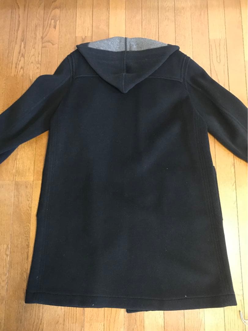 PAPAS【Moorbrook 生地】パパス ダッフル コート 黒　L