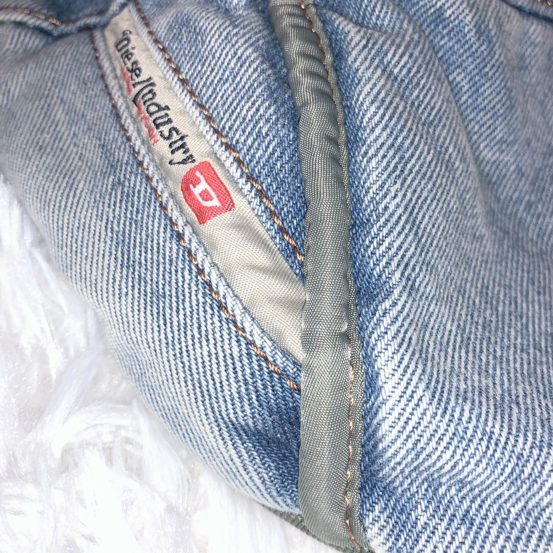 DIESEL ウエストバッグ　インディコブルー　デニム生地