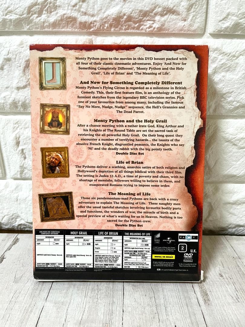 海外版 MONTY PYTHON THE MOVIES モンティパイソン DVD
