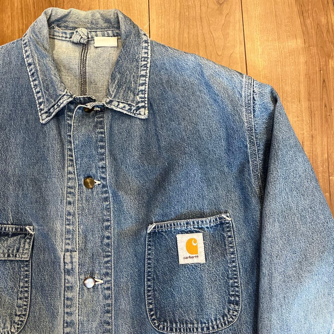 【80s 襤褸】Carhartt デニムカバーオール チョアコート
