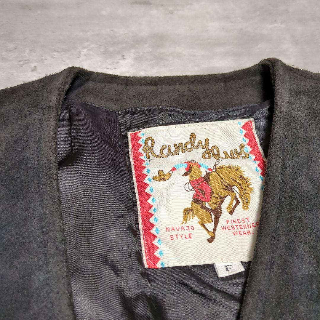【90s_vintage】オルテガチマヨ両面刺繍SuedeVest old古着