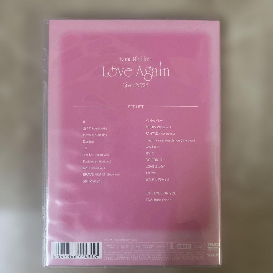 Love Again Live2024 西野カナ　DVD
