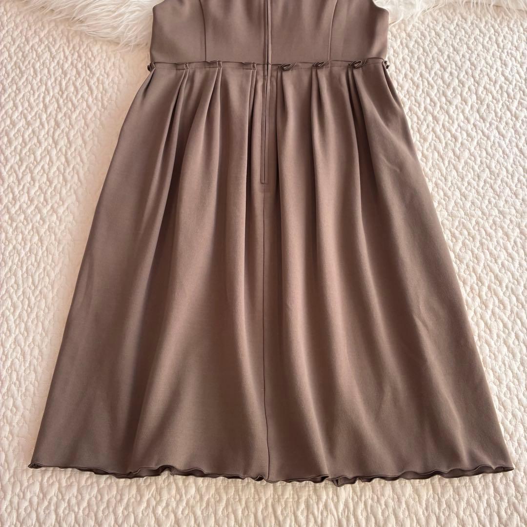 美品♡フォクシーニューヨーク　ノースリーブワンピース　ロゴプレート　42