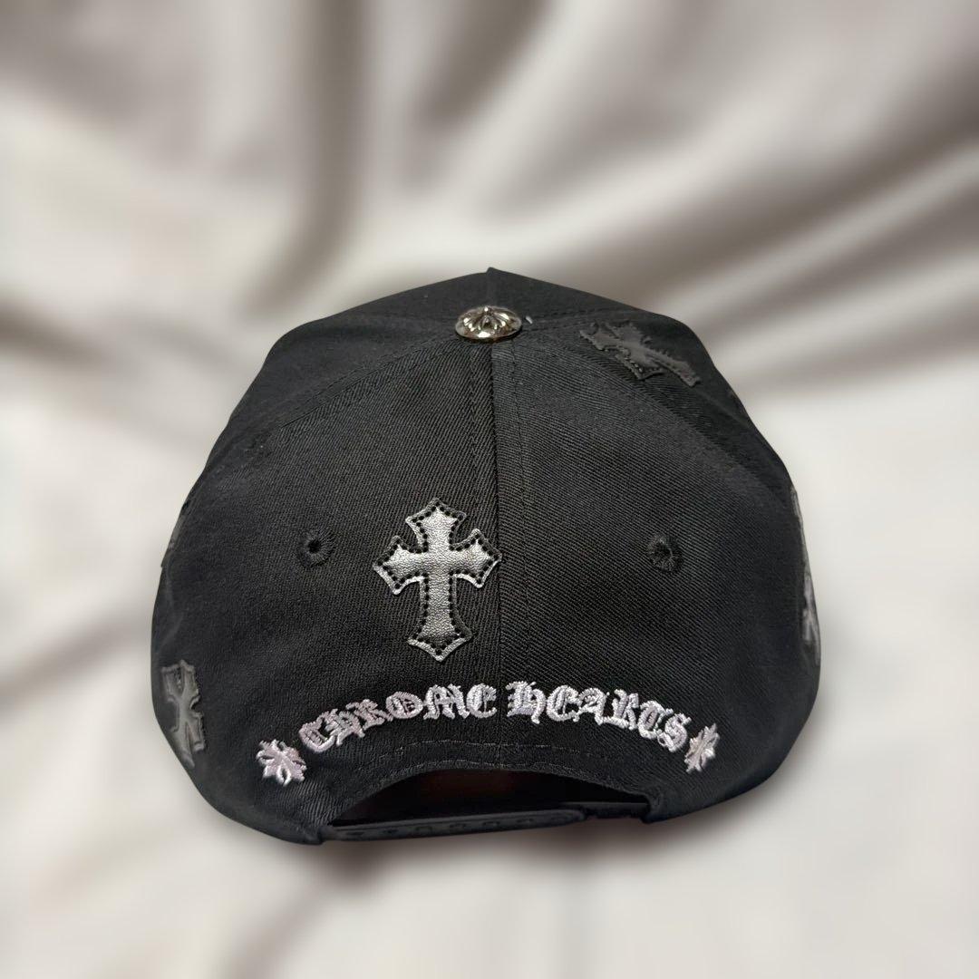 Chrome Hearts ベースボールキャップ 黒/グレー