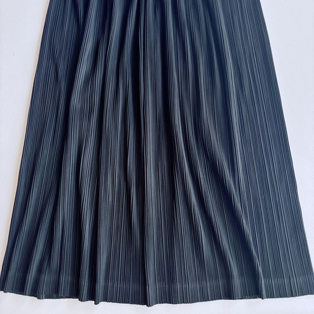 極美品✨ ISSEY MIYAKE イッセイミヤケ　フレアスカート　プリーツ　黒