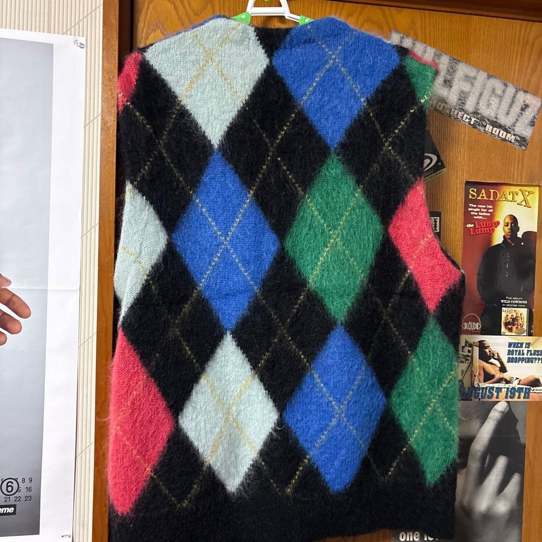 トップス 24ss Supreme Brushed Argyle Zip Up Vest