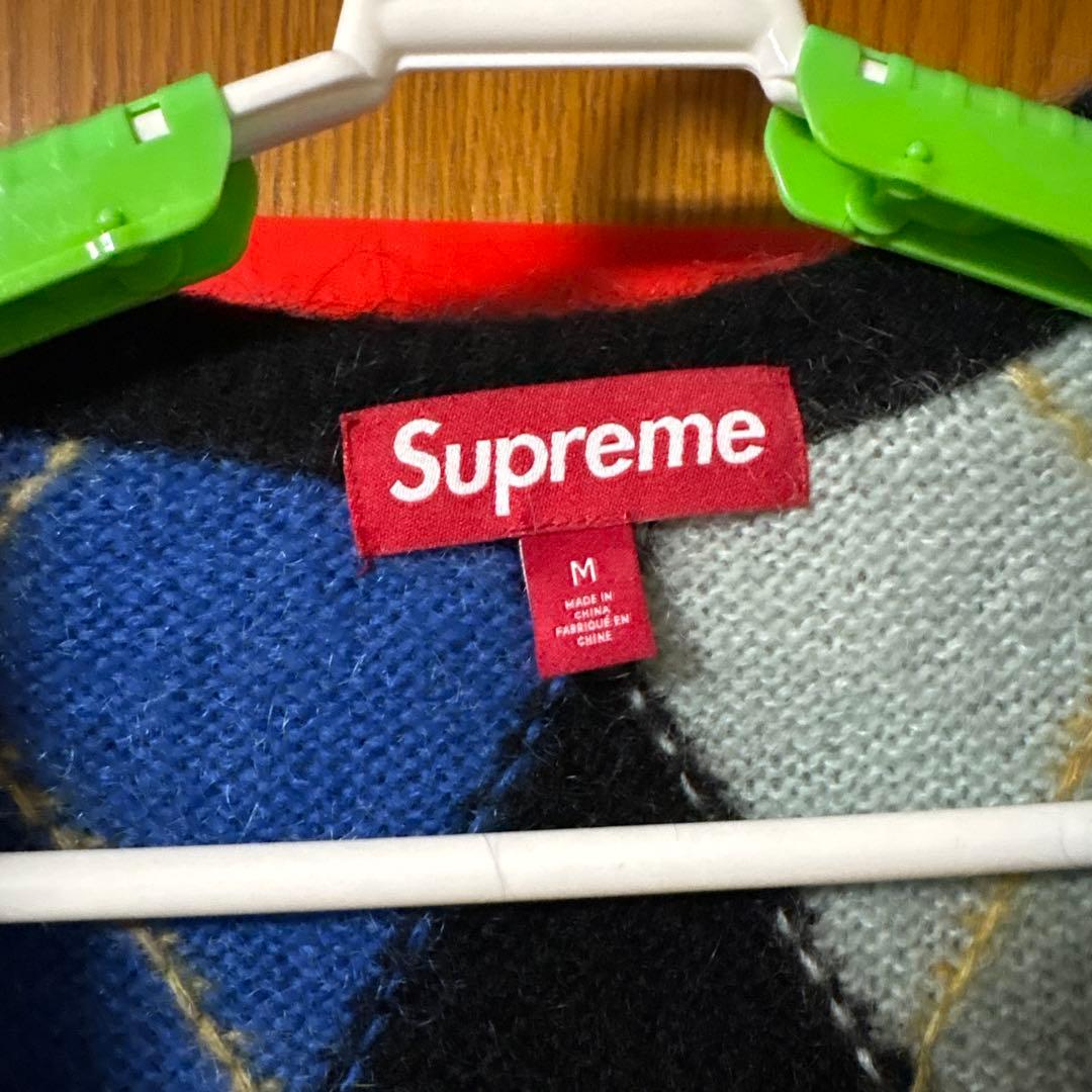 トップス 24ss Supreme Brushed Argyle Zip Up Vest