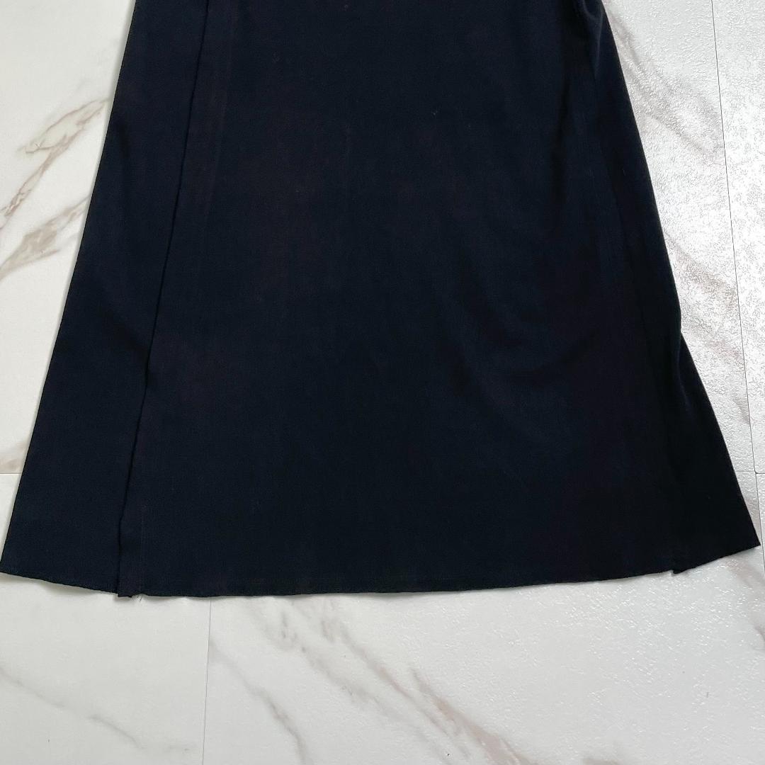 美品 イッセイミヤケ FETE ロングスカート コットン100% 黒 2
