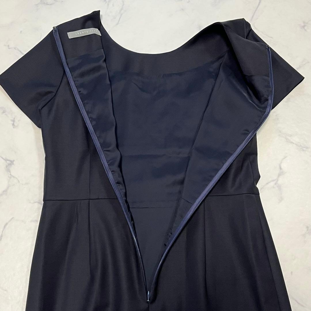 美品✨theory luxe Executive ワンピース 濃紺 XS
