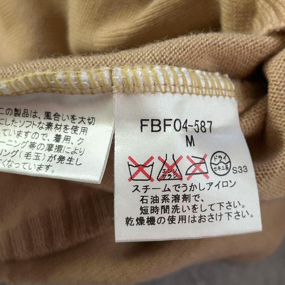 C433 美品 バーバリー ノバチェック ウールニット ジップカーディガン M