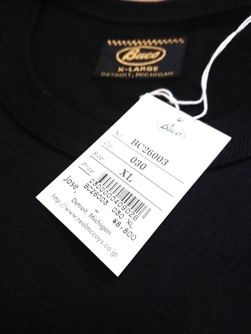 2026 BUCO TEE 3枚セット THE REAL McCOY'S(XL)