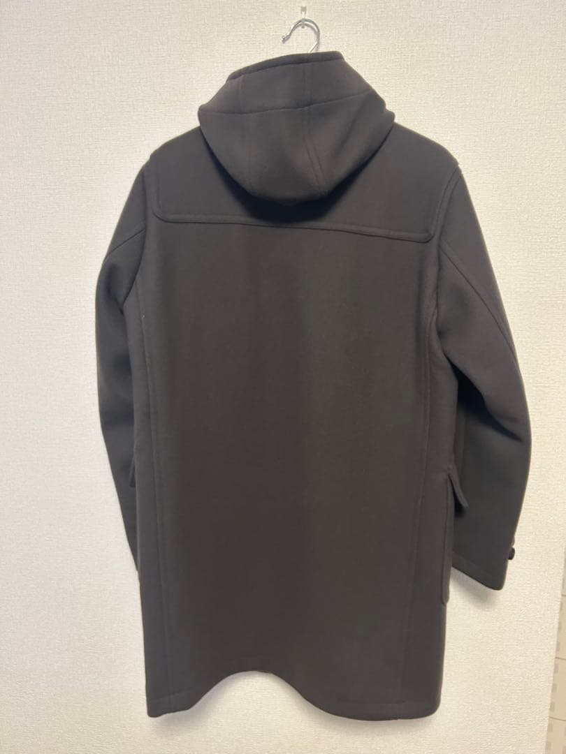 ダークグレー ダッフルコート エクストラファインメリノウール