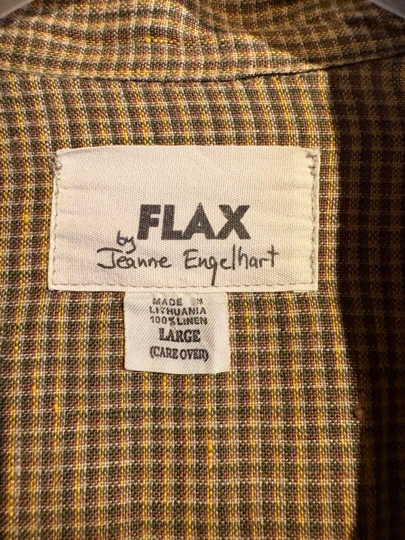 FLAX テーラードジャケット Lサイズ チェック柄