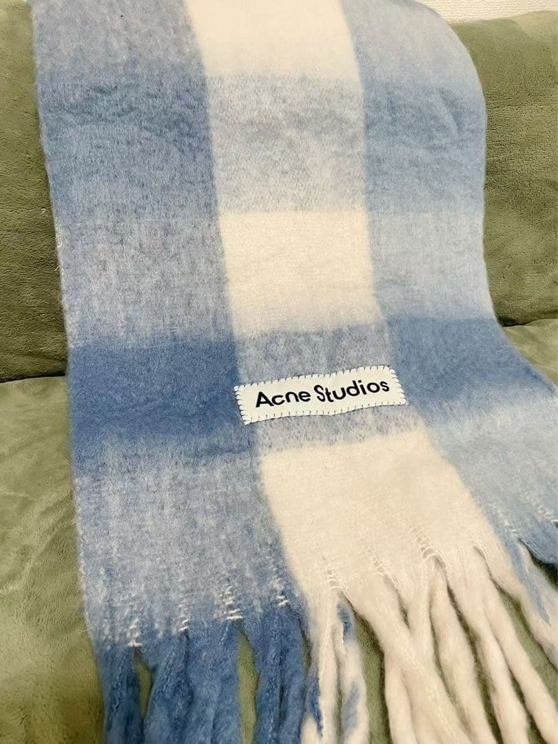 新品未使用　Acne Studios モヘアチェックスカーフ　マフラー