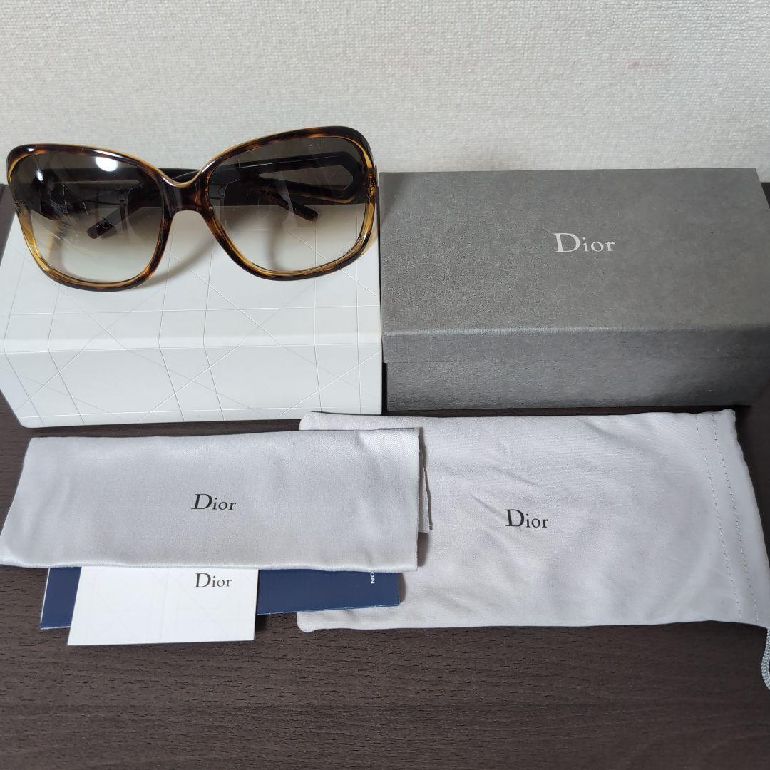 Dior サングラス べっ甲 ケース付き