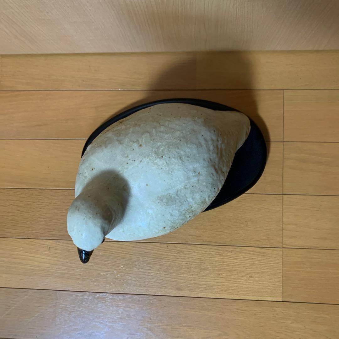 雷鳥　陶器の置物