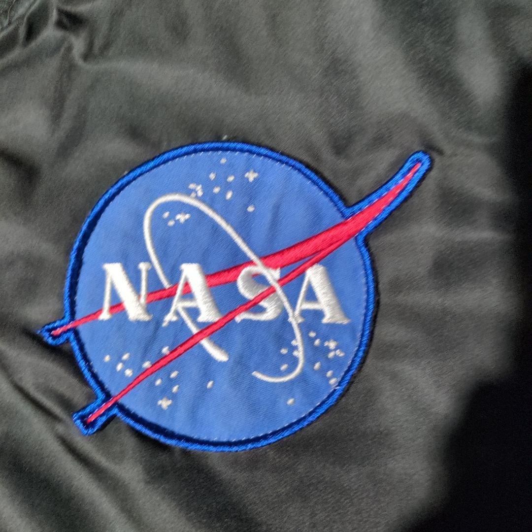 ALPHA ＭＡ１NASA APOLLO ワッペン　刺繍　BLACK
