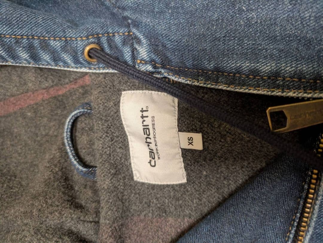 Carhartt デニムアクティブジャケットストーンウォッシュド XS