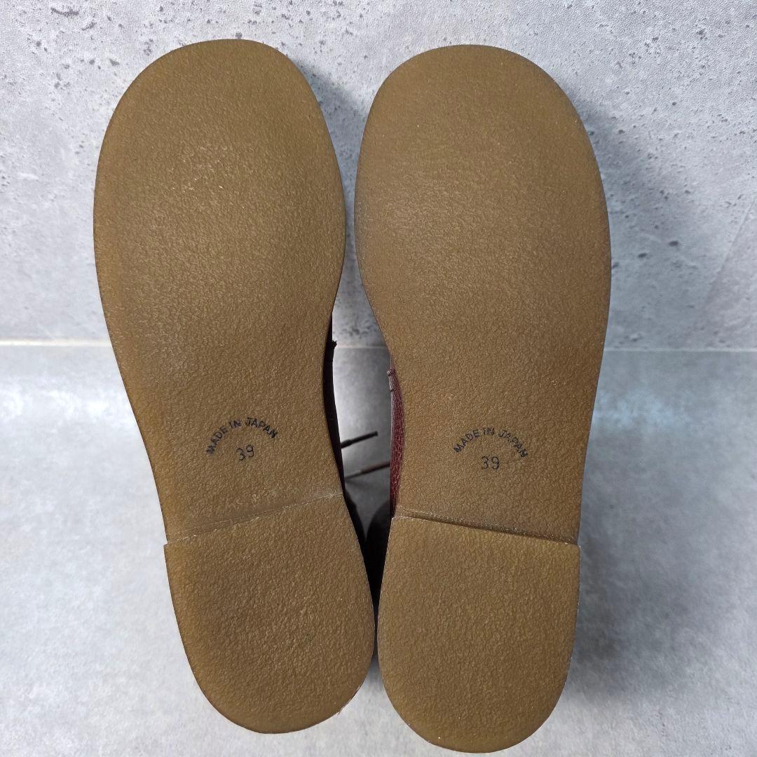GROW NATURALLY グロウナチュラリー レザーブーツ 本革 39