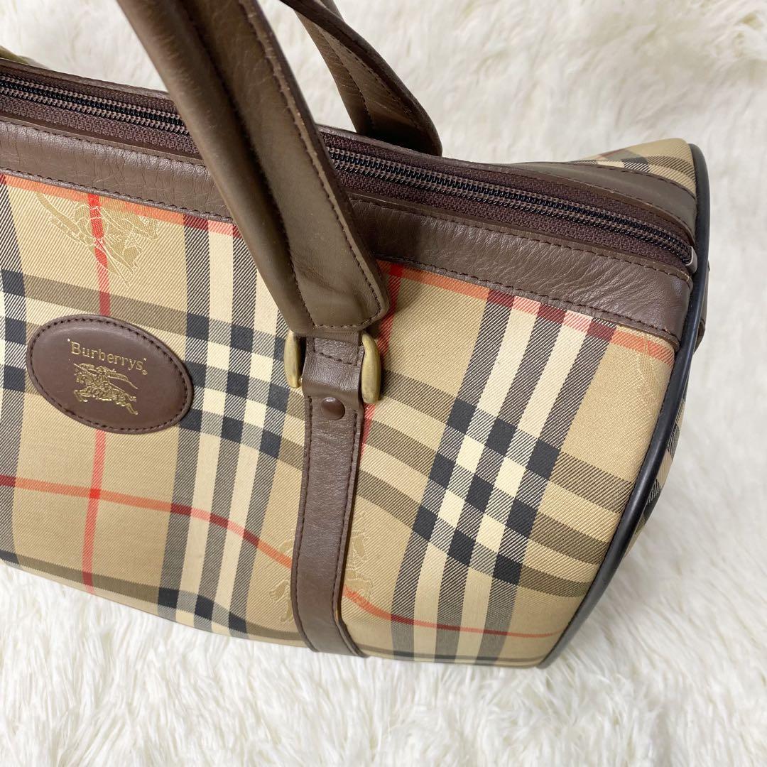 ★美品★ ミニボストンバッグ ノバチェック シャドーホース バーバリー✨