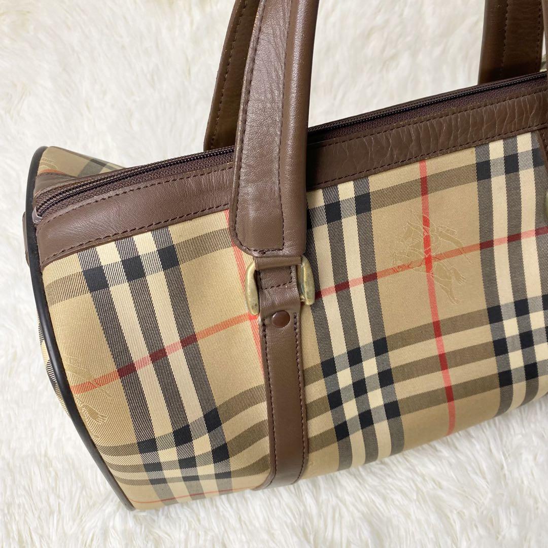 ★美品★ ミニボストンバッグ ノバチェック シャドーホース バーバリー✨