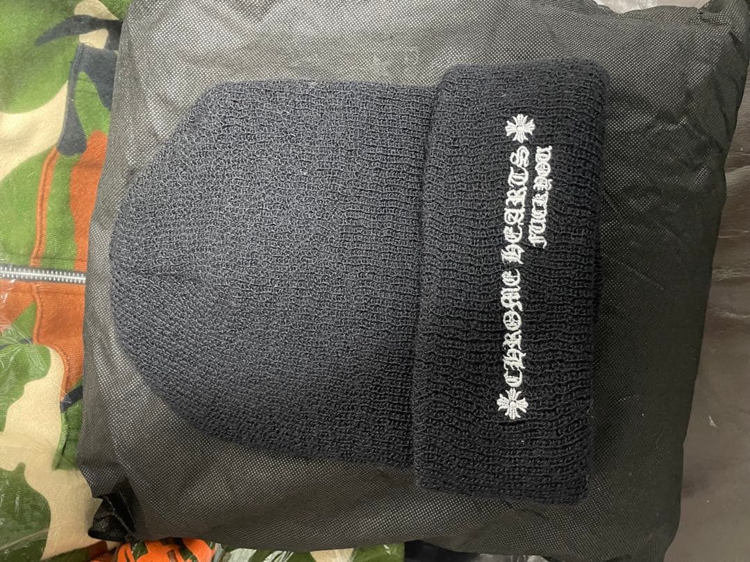Chrome Hearts 黒 ニット帽　未使用級　最終値下‼️近日取消します‼️
