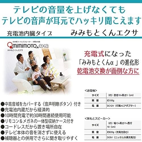 【 赤外線コードレススピーカー 】みみもとくんexa CS-35P