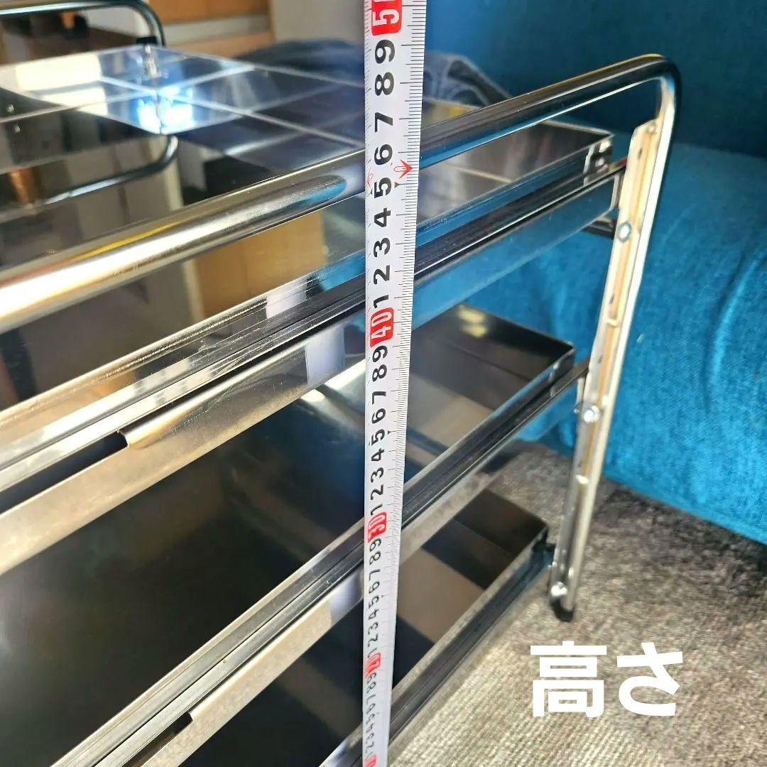 シンク下収納 スライドラック 棚3段 幅50cm キッチンラック [川口工器]