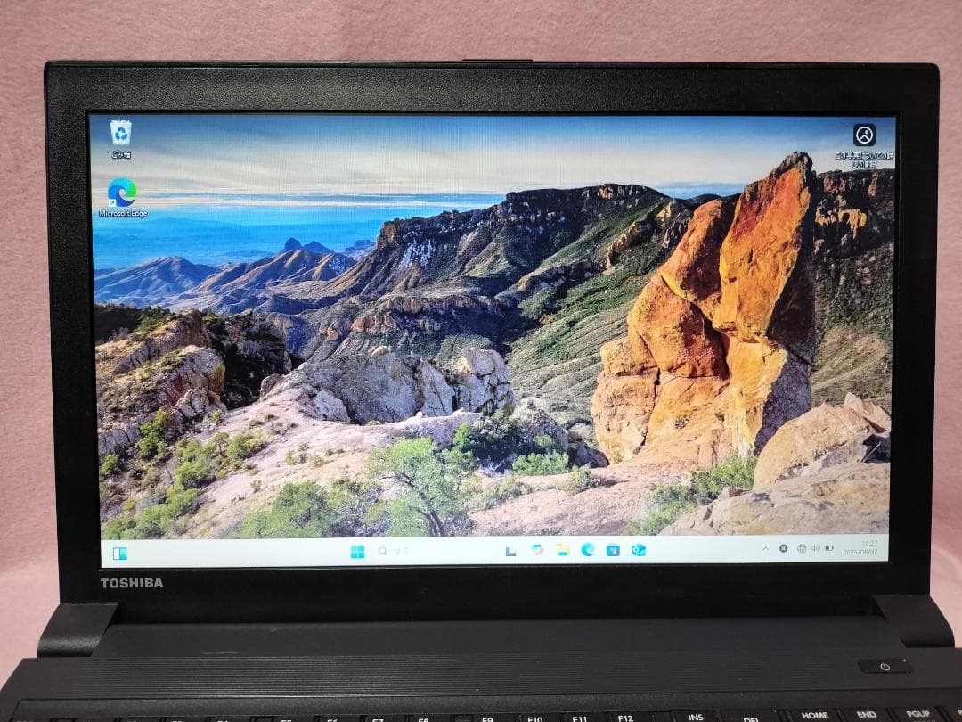 東芝ノートPC Windows11　SSD高速　2.7GHz　15.6TFT