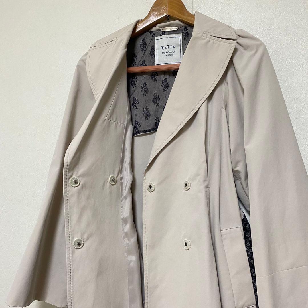 美品✨　KEITA MARUYAMA レースビジュー付きトレンチコート